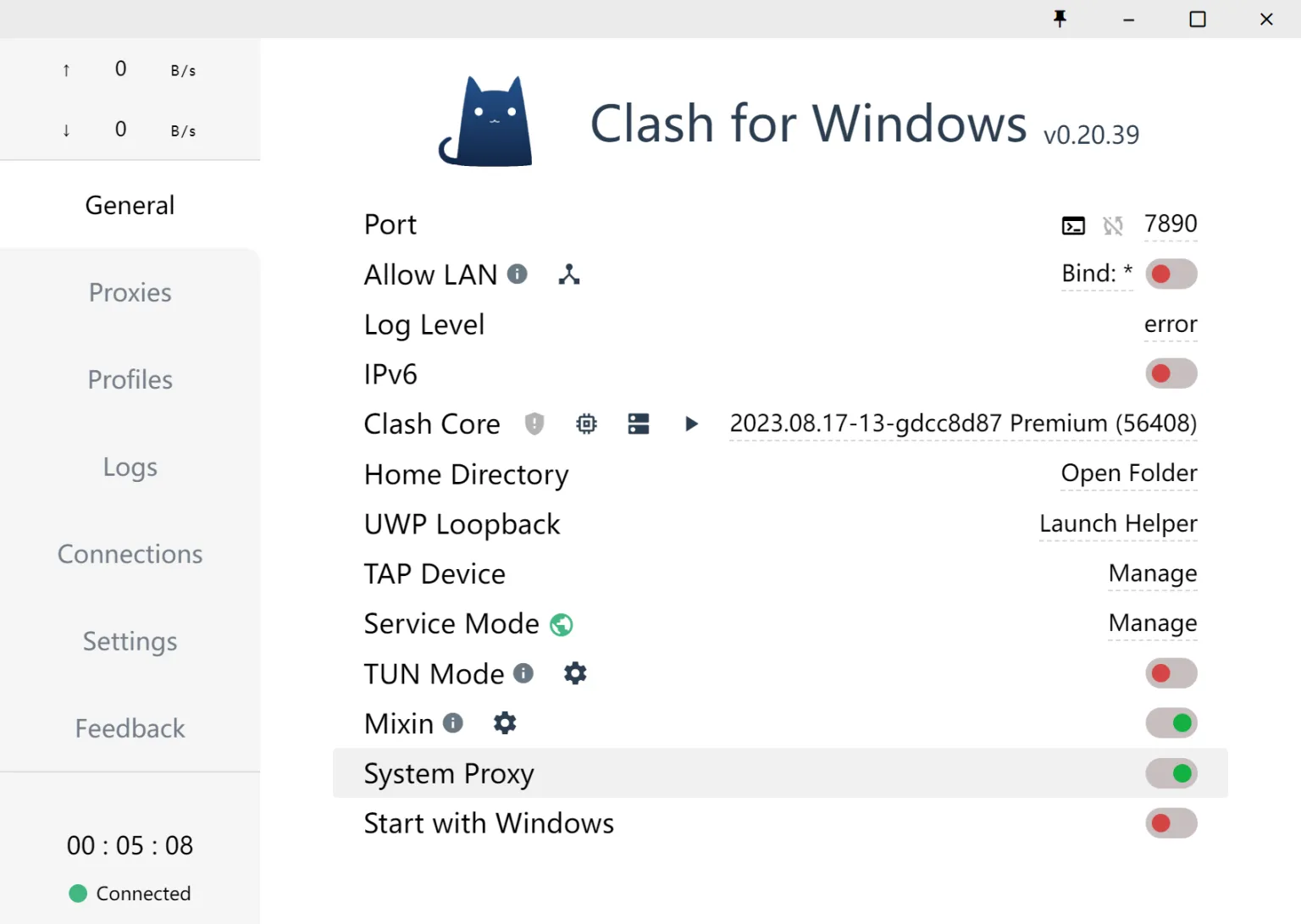 System Proxy Settings