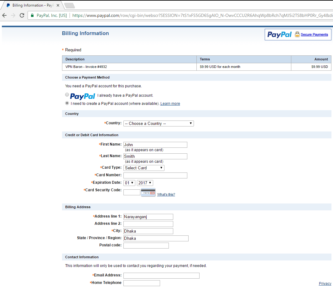 Paypal Card Checkout Paypal Checkout