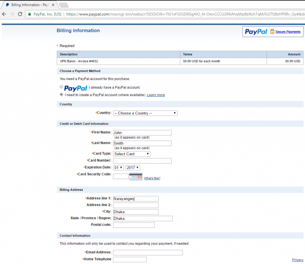 how to change your credit card number in paypal